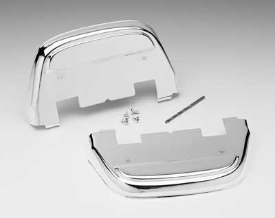 Tour Ease Rear Passenger Floorboard Under Cover Chrome Black Fit For Harley Touring model 87-14