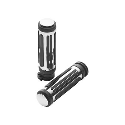 Custom Chrome Handlebar Hand Grips Fit For Harley Softail FLS FLST Dyna Sportster XL 1996-Up