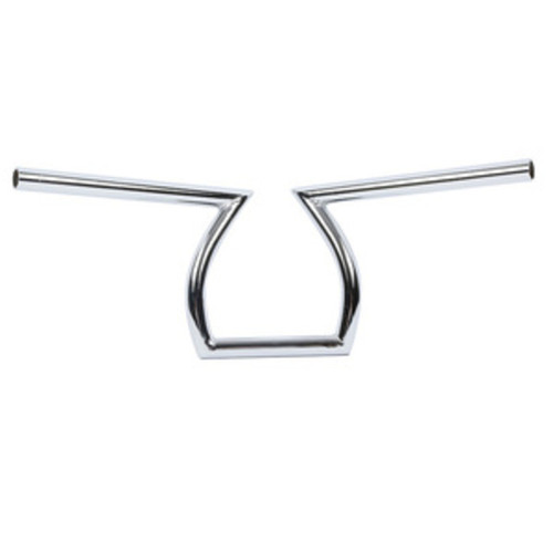 Custom Chrome 1" Handlebar Z style Gloss Black Chrome Fits For Harley Chopper Bobber Softail Dyna Sportster Black