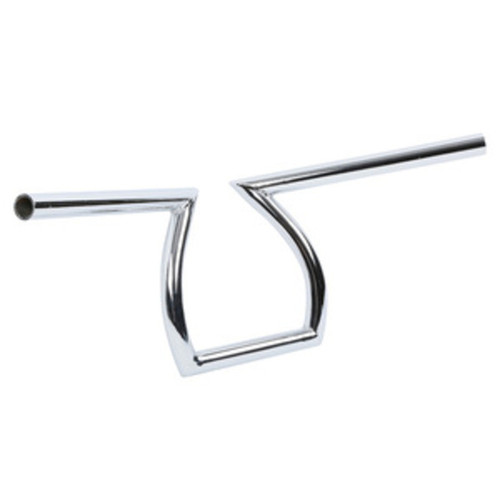 Custom Chrome 1" Handlebar Z style Gloss Black Chrome Fits For Harley Chopper Bobber Softail Dyna Sportster Black