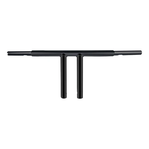 Custom Chrome 10" Rise 1-1/4"T-Bar Handlebars Bar Matte Black Fits For Harley Softail Chopper Custom Black
