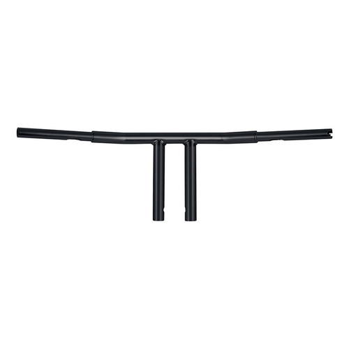 Custom Chrome 10" Rise 1-1/4"T-Bar Handlebars Bar Matte Black Fits For Harley Softail Chopper Custom Black