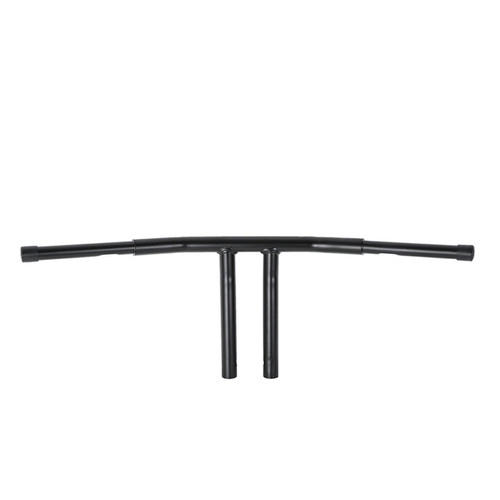 Custom Chrome 12" Rise 1-1/4"T-Bar Handlebars Bar Matte Black Fits For Harley Softail Chopper Custom Black