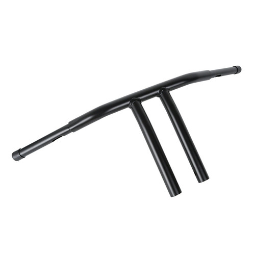 Custom Chrome 12" Rise 1-1/4"T-Bar Handlebars Bar Matte Black Fits For Harley Softail Chopper Custom Black