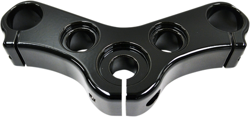 LA Choppers #LA-7433-05B - Top Triple Clamp - Gloss Black Powdercoat Finish - '10-'15 XL1200X