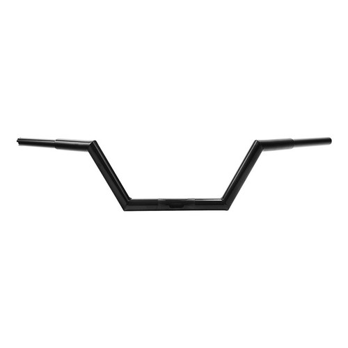 Santee 1-1/4" Low Rise Z Bar 8" Rise Handlebar Gloss Black Chrome Fit For Harley Road Glide Road King