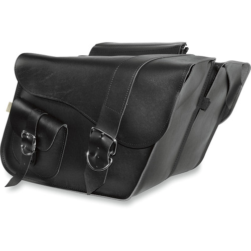 Willie & MAX Luggage #58750-00 - Ranger Slant Saddlebags - Large - Black