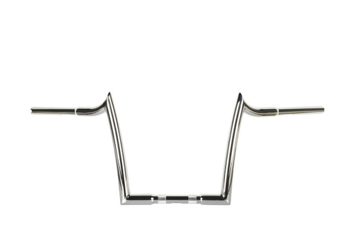 Santee 1-1/4" Fat 12" Rise Handlebar Gloss BlackChrome Fit For Harley Big Twin Sportster FLHR