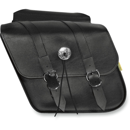 Willie & MAX Luggage #58707-00 - Slant Compact Saddlebag - Black