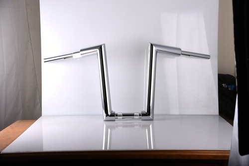 Santee Chrome 2" Fat 16 - Rise Beefies Handlebar Fit For Harley Road King 1-1/4" Clamp