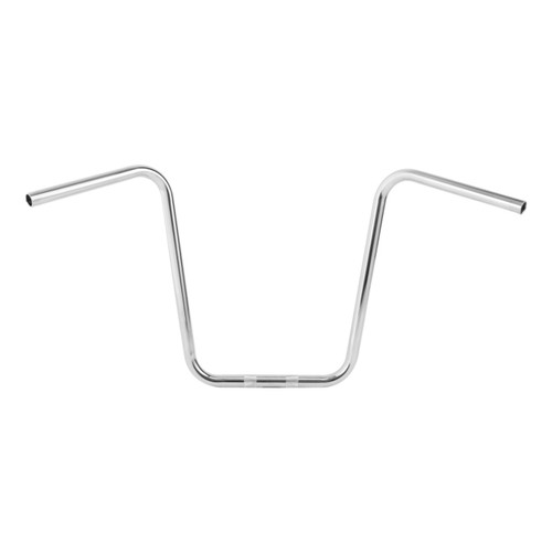 Santee 18" Rise Ape Hanger Handlebars Pre-Drilled Matte Black Chrome Fit For Harley 1'' Clamp
