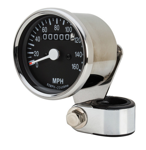Custom Chrome 2240:60 Ratio Speedometer w/ Cable Fit For Harley Softail 4-Speed FXWG 1984-1990