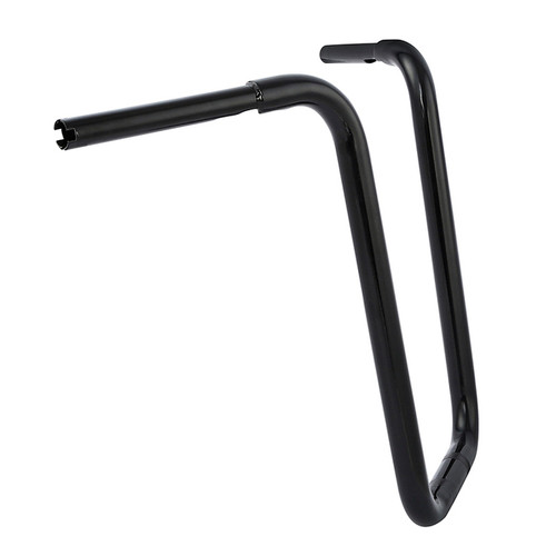 Santee 1-1/4" Ape Hanger Handlebar 18 - Rise Fit For Harley Road King 14-up Matte Black Chrome