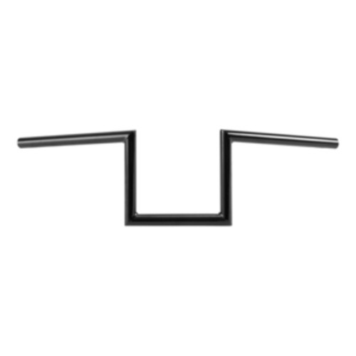 Jammer Gloss Black 1" Fat 8 - Rise 60's Handlebar Without Indent Fit For Harley 1" Clamp