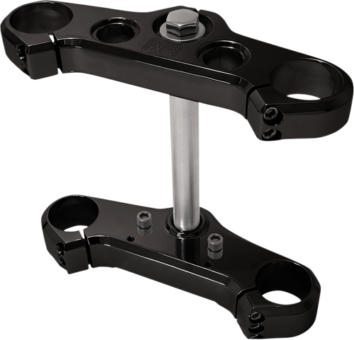 Speed Merchant #SM-HD49TTBLK - Elite Triple Trees - 49 mm - Black - FXD