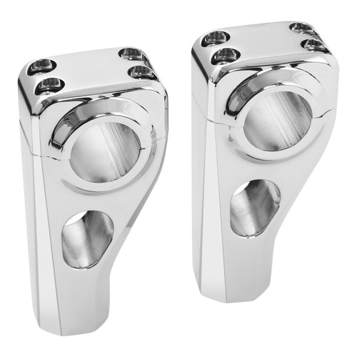 CHROME 3.5" TALON PRO RISERS FIT BIKES THAT ACCEPT A 1.25"