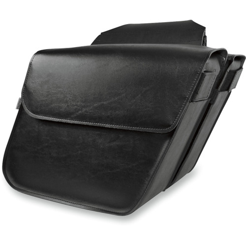 Willie & MAX Luggage #58802-00 - Raptor Saddlebag - Black - Standard Slant
