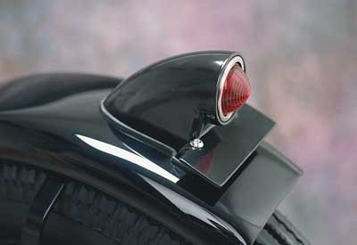 Custom Chrome Black Powder Coated Tail Light Lamp Fit For Harley Chopper Sparto Style