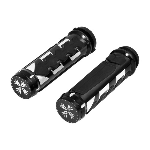 Custom Chrome 1'' Handle Bar Hand Grips Fit For Harley Touring Softail Sportster Dyna FXD TBW