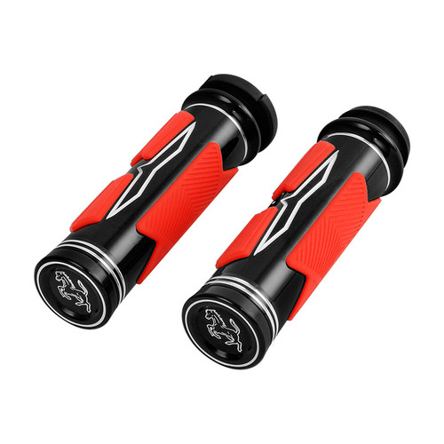 Custom Chrome 1'' Handle Bar Hand Grips Fit For Harley Softail Sportster TBW Throttle 2008-Up