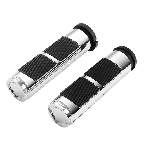 CHROME 1" SCALLOPED GRIPS FOR "TBW" APPLICATIONS 08-UP