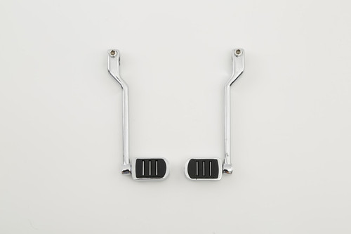 Custom Chrome Triple Slot Heel Toe Shifter Pegs Gloss Black Chrome Fit For Harley Touring Softail FL