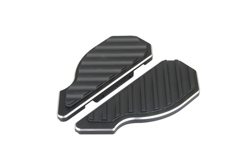 Tour Ease Chrome Black Passenger Floorboards Footboard Kit Fit For Harley Touring Softail