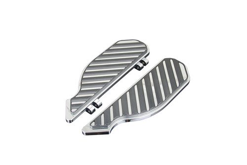 Tour Ease Chrome Black Rider Floorboards Footboard Fit For Harley Touring 86+Softail 86-17