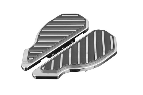 Tour Ease Chrome Black Passenger Floorboards Footboard Kit Fit For Harley Touring Softail