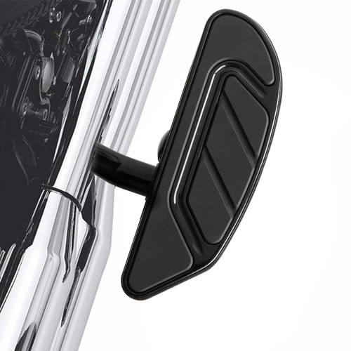 Tour Ease Rear Passenger Footboards Pegs Gloss Black Chrome Fit For Harley Touring Softail Dyna #27