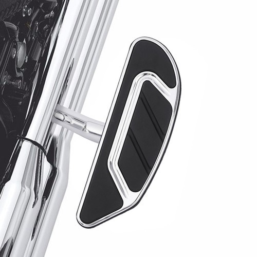 Tour Ease Rear Passenger Footboards Pegs Gloss Black Chrome Fit For Harley Touring Softail Dyna #27