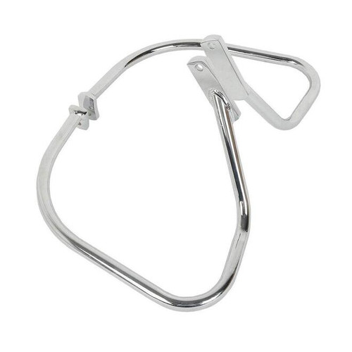 Custom Chrome Saddlebag Guards Rail Crash Bar Matte Black Chrome For Harley Softail Heritage Springer 97-99