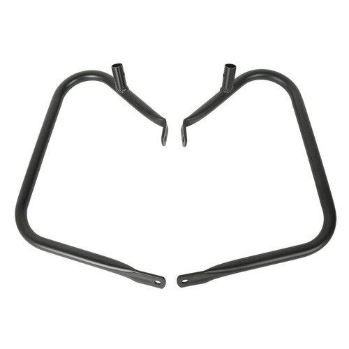 Custom Chrome 7/8"Rear Saddlebag Guards Rail Crash Bar Matte Black Chrome Fit For Harley Touring 1997-2013 Chrome