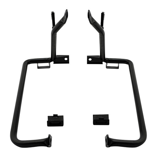 Custom Chrome Saddlebag Brackets Support Kit Fit Matte Black Chrome For Harley Touring FLHXSE FLTRXSE 09-13