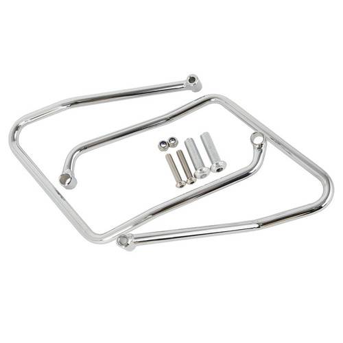 Custom Chrome 1/2"Saddlebag Bracket Supports Matte Black Chrome Fit For Harley Sportster XL 2004-2016 Satin Black