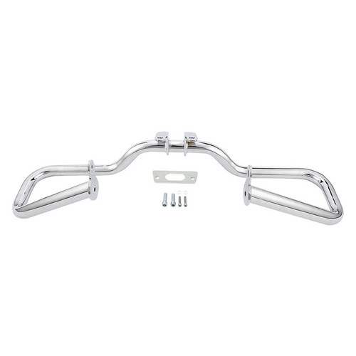 Custom Chrome Chopped Engine Guard Highway Crash Bar Gloss Black Chrome Fit For Harley Road King Street Glide, 2014-2024