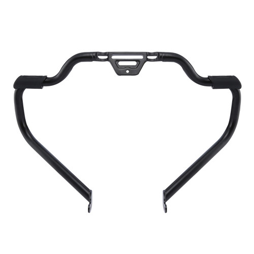 Custom Chrome Engine Guard W/Footrests Highway Bar Chrome, Matte BlackFit For Harley Softail 18-UP