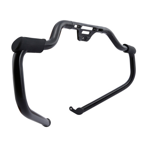 Custom Chrome Engine Guard W/Footrests Highway Bar Chrome, Matte BlackFit For Harley Softail 18-UP