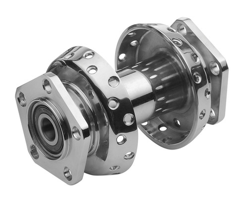Custom Chrome Front Wheel Hub Dual Disc Fit For Harley Touring Road King Electra Glide 00-07