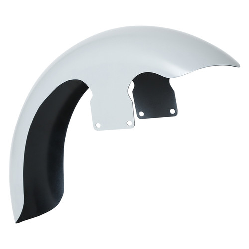 Custom Chrome Primer Gray 21" Wheel Wrap 5.5" Wide Front Fender Fit For Harley Touring 97-13