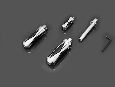 CHROME-SPUR F/PEGS LRG. MALE