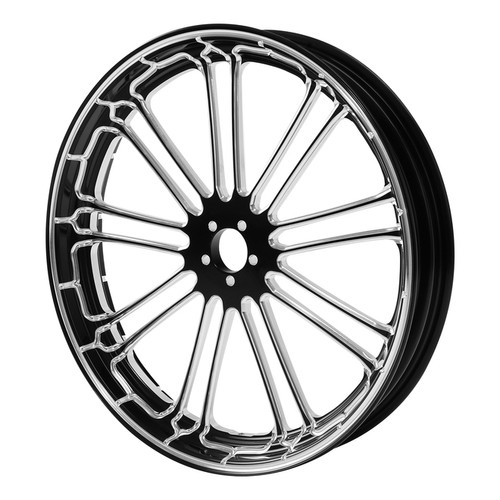 9 SPOT BLACK ANODIZED 18" X 3.50" FRONT WHEEL NON ABS