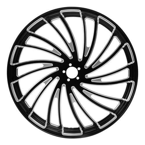 Custom Chrome 23 3.5" Twister Front Wheel Rim Fit For Harley Touring Glide 2008-2024 Non ABS Black