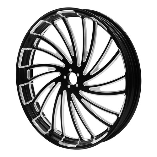 Custom Chrome 23 3.5" Twister Front Wheel Rim Fit For Harley Touring Glide 2008-2024 Non ABS Black