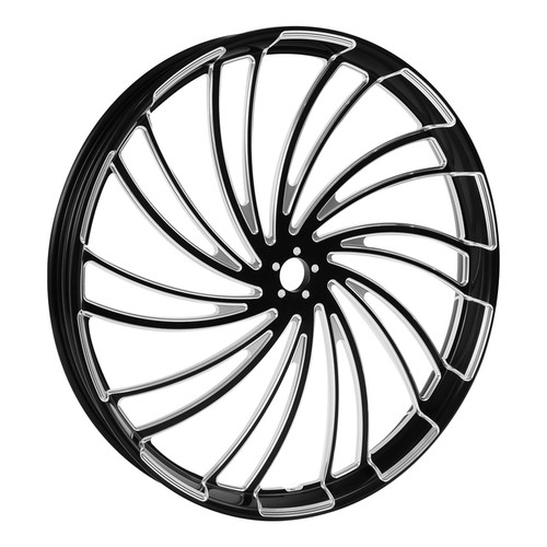 Custom Chrome 26 3.5" Twister Front Wheel Rim Fit For Harley Touring Glide 2008-2024 Non ABS Black