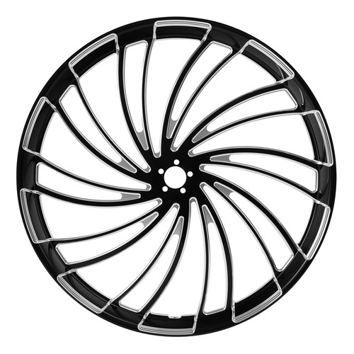 Custom Chrome 30 3.5" Twister Front Wheel Rim Fit For Harley Touring Glide 2008-2024 Non ABS Black
