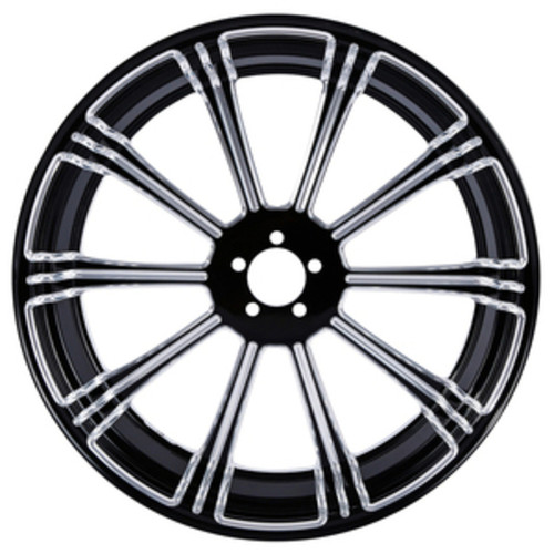 Custom Chrome 18" 3.5" Billet Rear Wheel Rim Fits For Harley Touring Glide 08-24 Non ABS Black