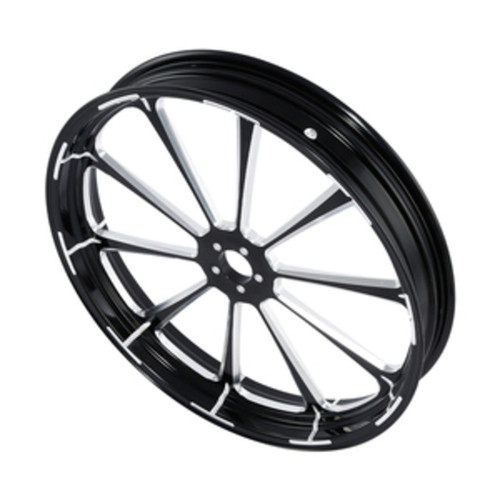 Custom Chrome 23 3.5" Front Wheel Rim Fits For Harley Touring Glide 2008-2024 Non ABS Black Dalia