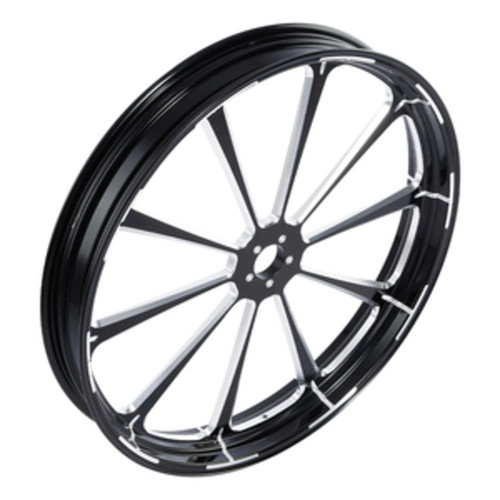 Custom Chrome 30 3.5" Front Wheel Rim Fits For Harley Touring Glide 2008-2024 Non ABS Black Dalia