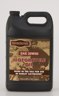 Motor Factory One Gallon 20W50 Motorcycle Oil 6-1 Gallon/Case